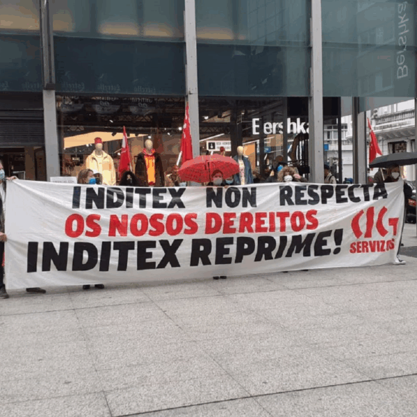 Protestas Empleados Inditex en el 50 Aniversario de Zara