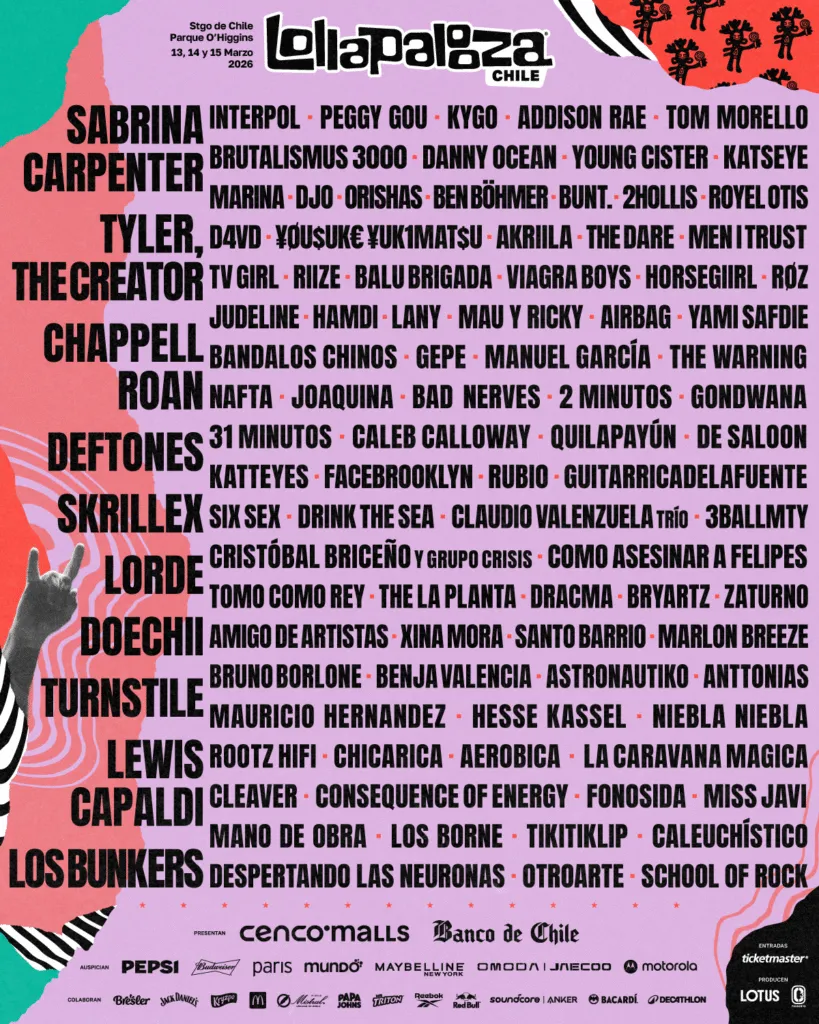 Lollapalooza Chile 2026: Lo que debes saber y esperar