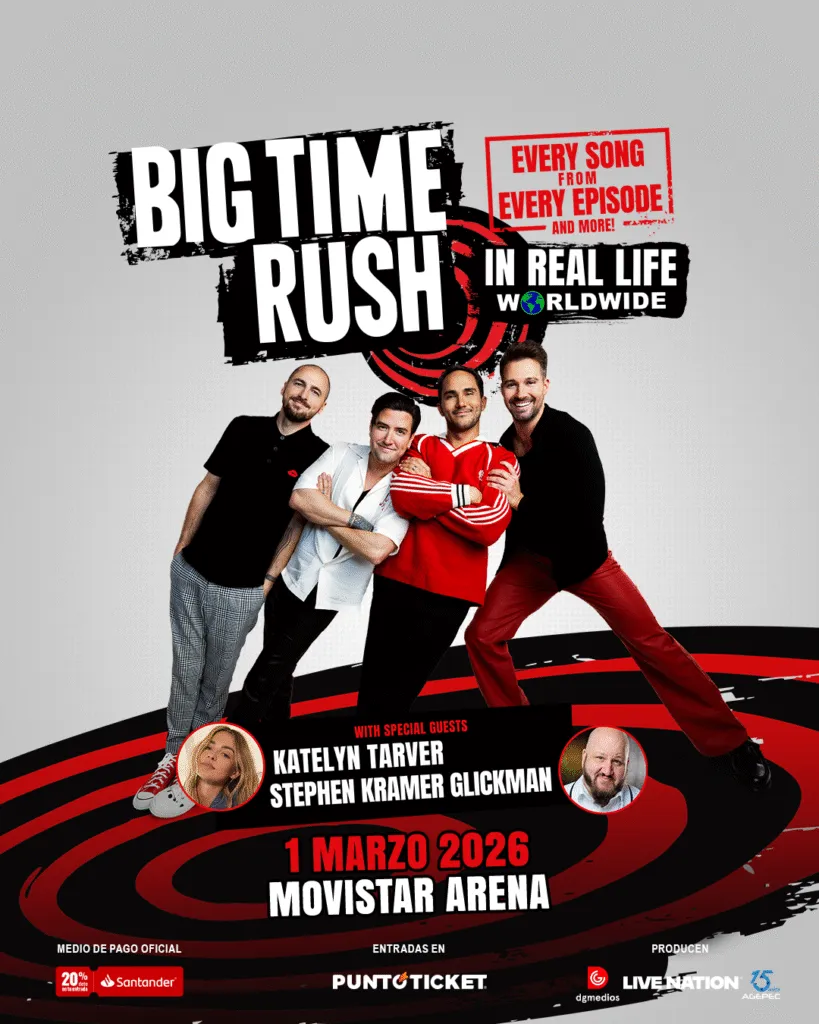 Big Time Rush gira 2026: Regreso a Chile con sorpresas