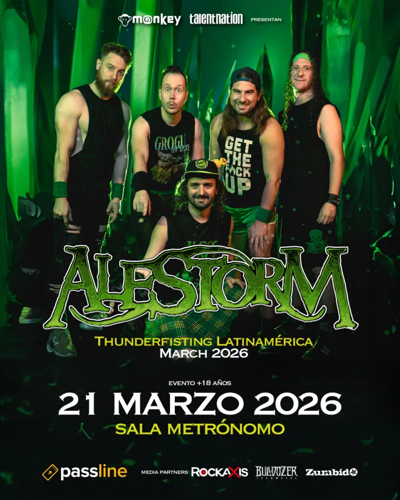 Alestorm en Chile: Gira Thunderfishing 2026 Confirmada