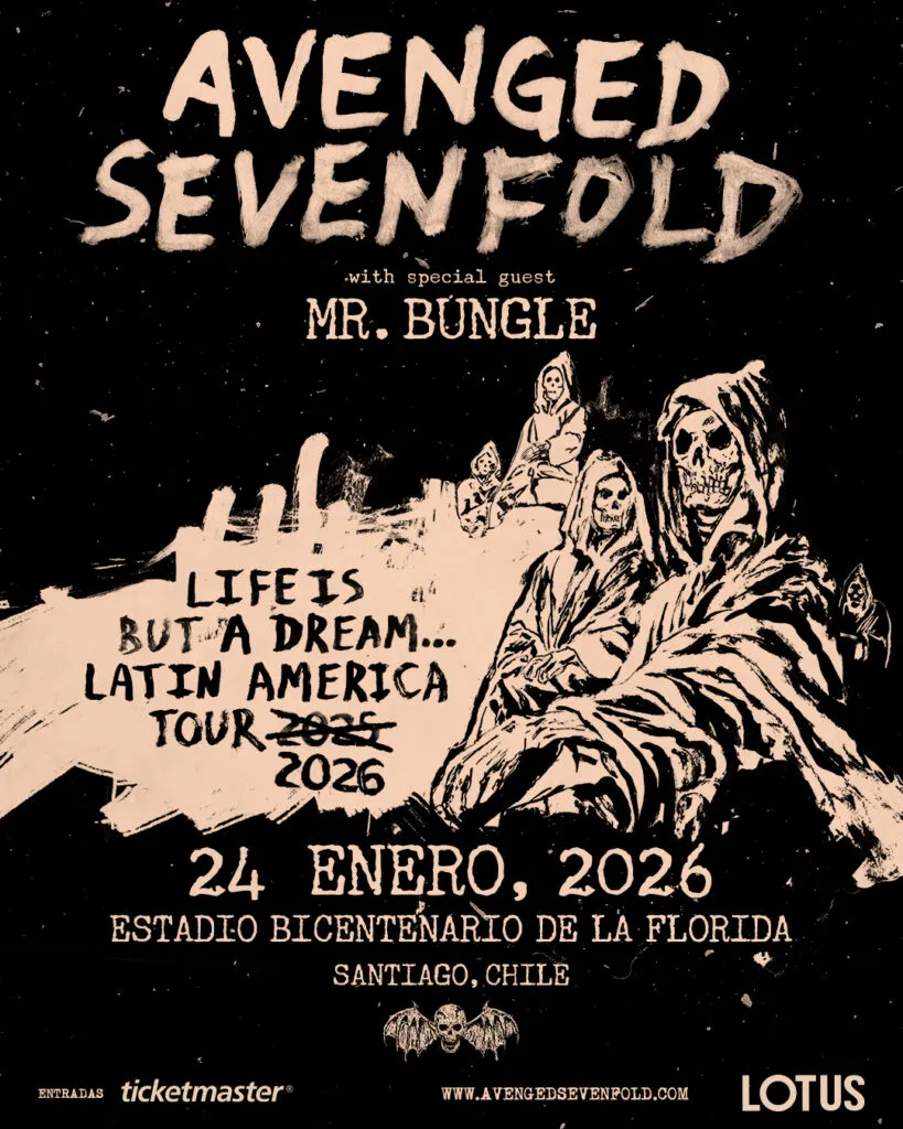 Avenged Sevenfold Chile Life Is But A Dream llega con Bungle