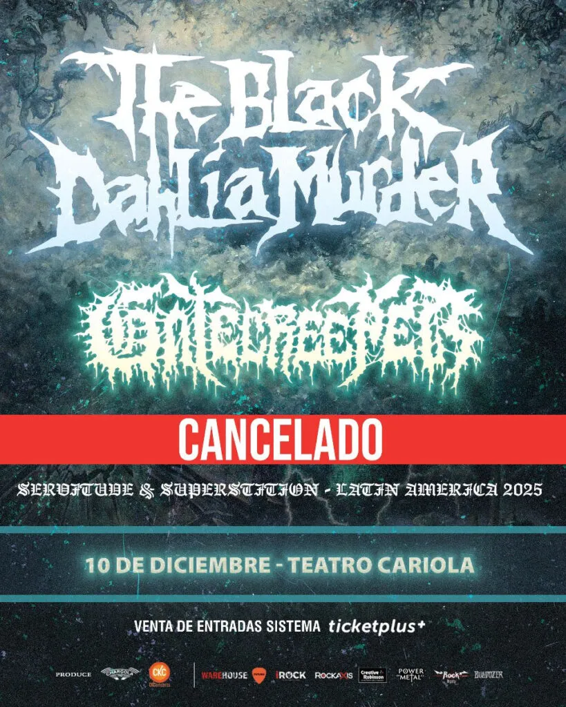 Cancelación de The Black Dahlia Murder en Santiago