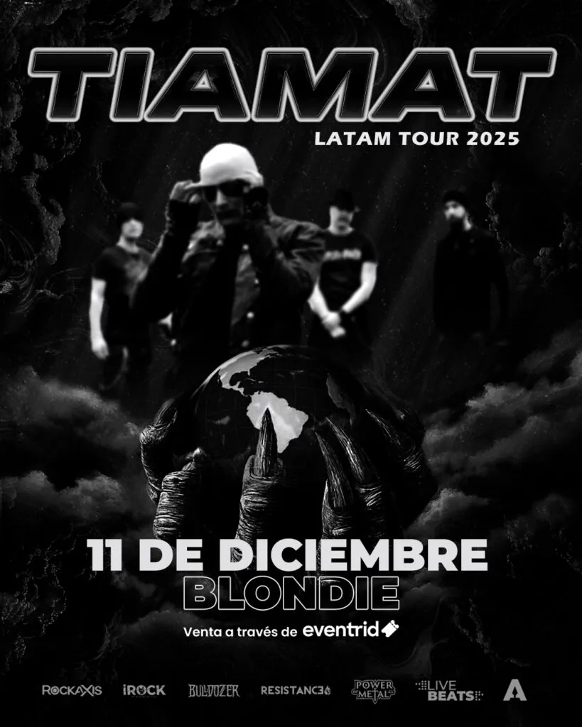 Tiamat en Chile: Regreso del Metal Gótico el 11 de diciembre
