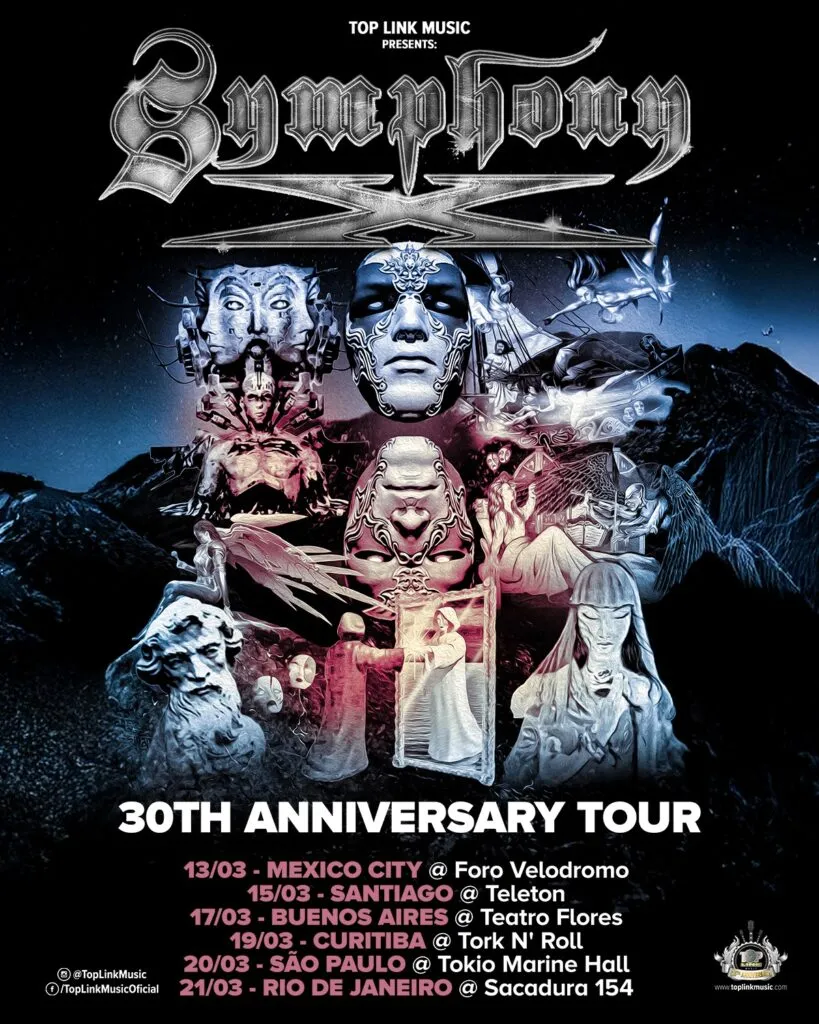 Symphony X Chile 2026: Regreso épico al Teatro Teletón