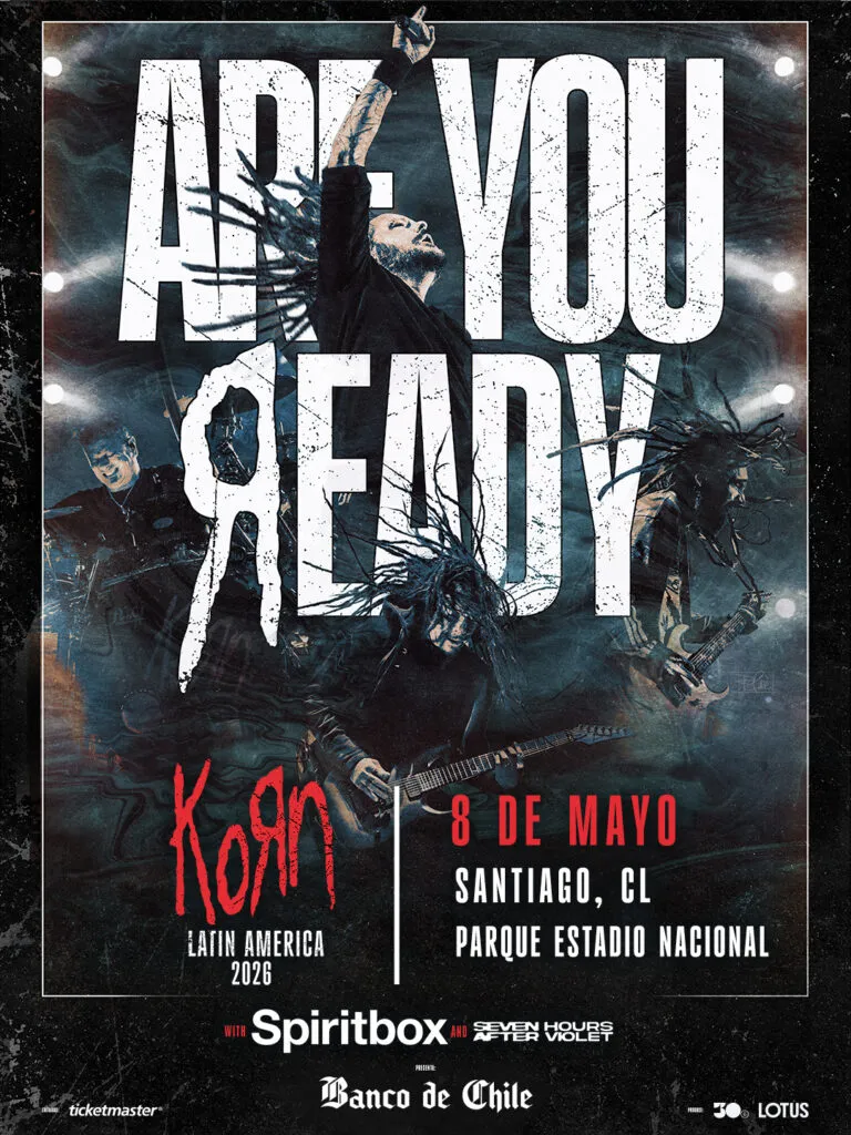 KoЯn en Santiago: Concierto Único el 8 de Mayo de 2026