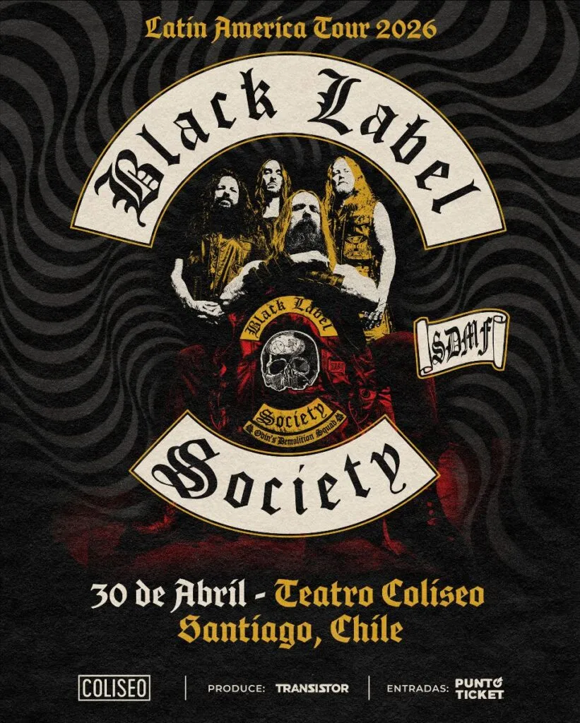 Black Label Society Chile 2026: Concierto en Teatro Coliseo