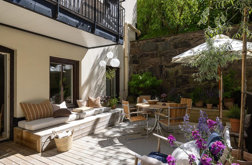 Piso en Planta Baja con Terraza: Un Oasis en Gotemburgo