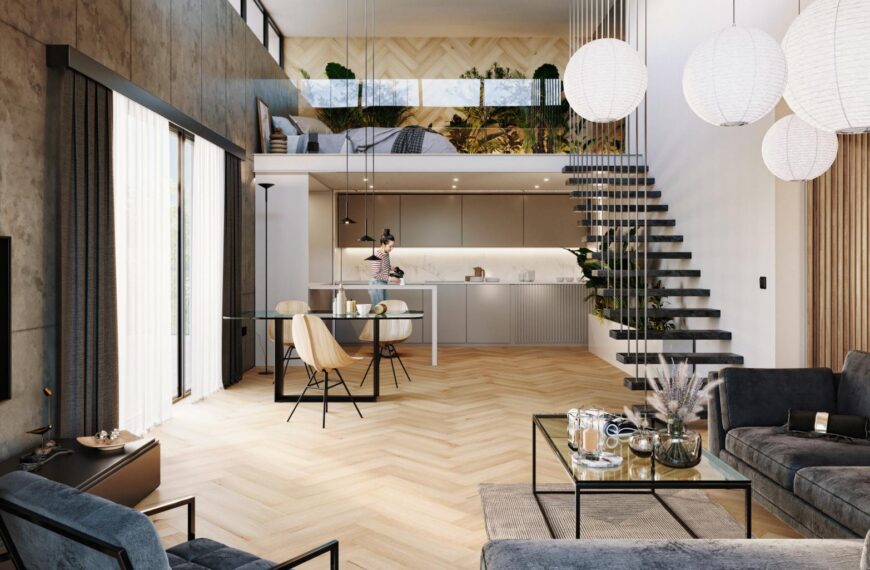 Suelo continuo: la clave para ampliar visualmente una vivienda pequeña