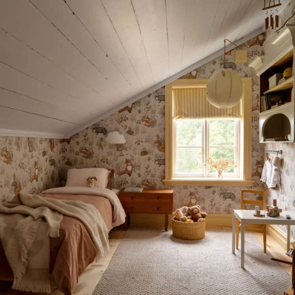 Decoración de habitación infantil nórdica: un refugio encantador